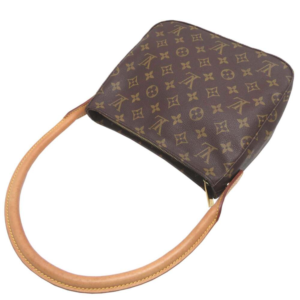 LOUIS VUITTON Authentic Brown Monogram Looping MM Shoulder Bag - Picture 4 of 10